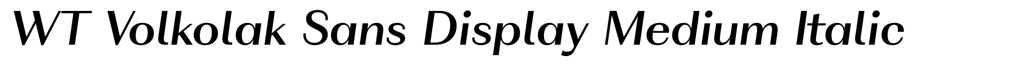 WT Volkolak Sans Display Medium Italic image